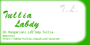 tullia labdy business card